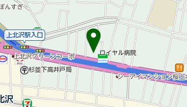 ロイヤル病院 トイレの地図画像