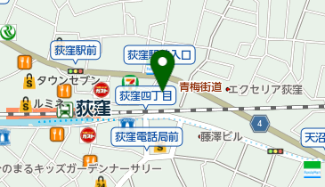 荻窪駅前事務所 トイレの地図画像