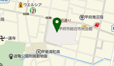 甲府市総合市民会館 トイレの地図画像