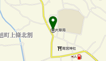 大草郵便局 トイレの地図画像