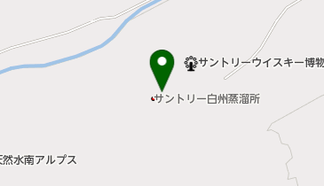 サントリー天然水 白州工場 トイレの地図画像