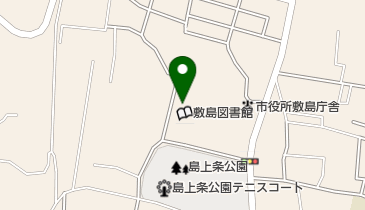 甲斐市立敷島図書館 トイレの地図画像