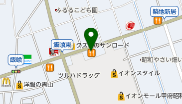 ココス 甲府昭和店 トイレの地図画像