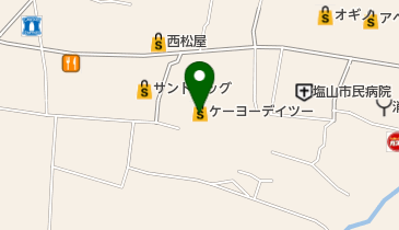 ケーヨーデイツー 塩山店 トイレの地図画像
