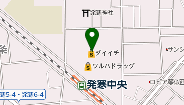 ダイイチ 発寒中央駅前店 トイレの地図画像