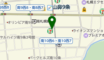 セブンイレブン 札幌南9条西7丁目店 トイレの地図画像