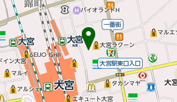 大宮ラクーン トイレの地図画像