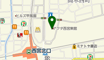 西宮市立北口図書館 トイレの地図画像