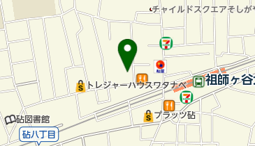 祖師谷地区会館 トイレの地図画像