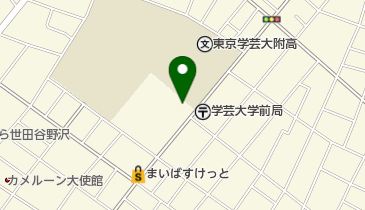 下馬中央公園 トイレの地図画像