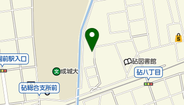 祖師谷三丁目公園 トイレの地図画像