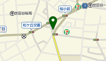 世田谷公衆便所 トイレの地図画像