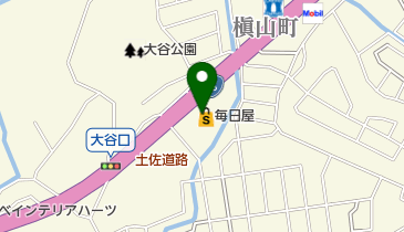 毎日屋 土佐道路店 トイレの地図画像