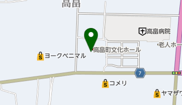 高畠町文化ホールまほら トイレの地図画像