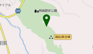 高松塚壁画館 トイレの地図画像