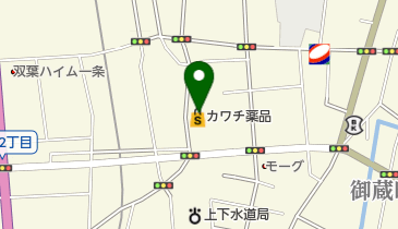 カワチ薬品 一条店 トイレの地図画像