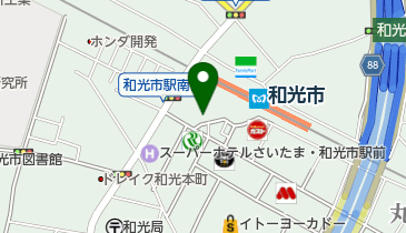 和光市駅前 トイレ診断士の厠堂の地図画像