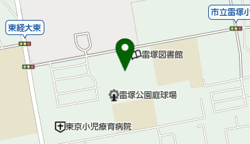 雷塚公園 トイレの地図画像