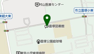 雷塚図書館 トイレの地図画像