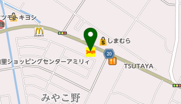 デニーズ 大網白里店 トイレの地図画像