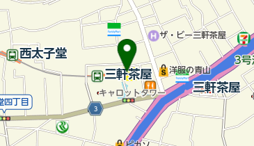デニーズ 三軒茶屋店 トイレの地図画像
