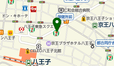 デニーズ 八王子旭町店 トイレの地図画像