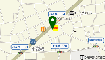 デニーズ 小茂根店 トイレの地図画像