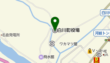 白川町役場 トイレの地図画像