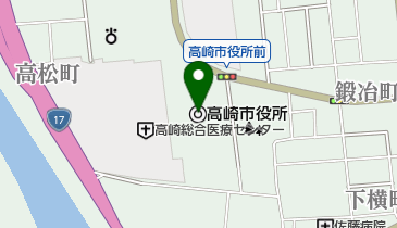 高崎市役所 トイレの地図画像
