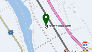 郡上市役所 大和振興事務所 トイレの地図画像