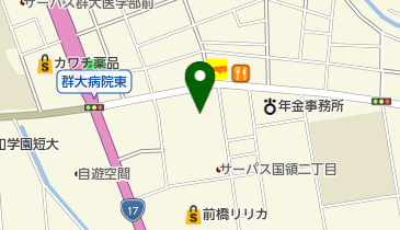 前橋保健福祉事務所 トイレの地図画像