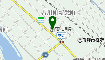 飛騨古川郵便局 トイレの地図画像