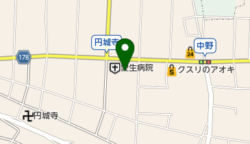 愛生病院 トイレの地図画像