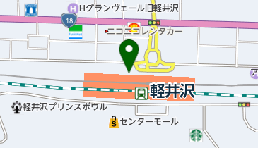 軽井沢観光協会 トイレの地図画像