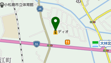 ディオ 小松島店 トイレの地図画像