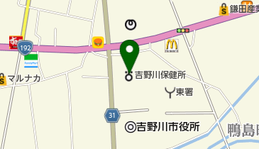 吉野川保健所 トイレの地図画像