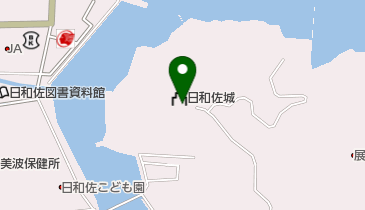 日和佐城郷土館 トイレの地図画像