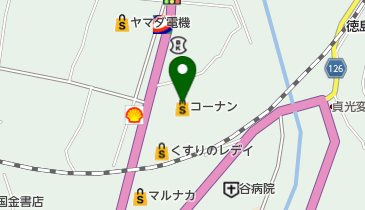 コーナン 貞光店 トイレの地図画像