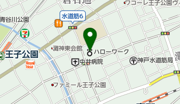 兵庫障害者職業センター トイレの地図画像