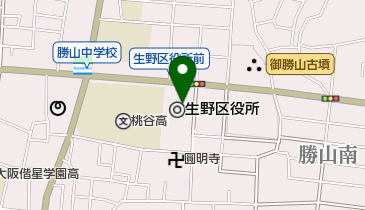 生野区役所 トイレの地図画像