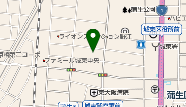 城東区保健福祉センター分館 トイレの地図画像