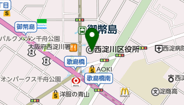 西淀川図書館 トイレの地図画像
