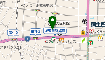 城東年金事務所 トイレの地図画像