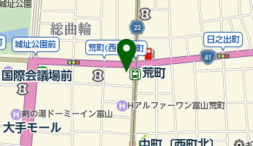ダイワロイネットホテル富山 トイレの地図画像