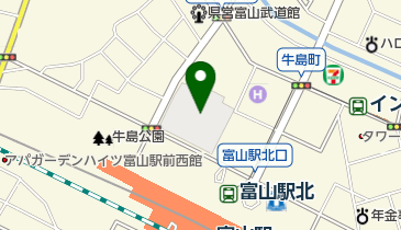 富山市芸術文化ホール オーバード・ホール トイレの地図画像