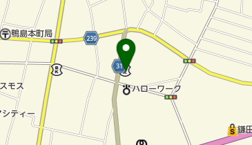 阿波銀行 鴨島支店 トイレの地図画像