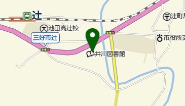 三好市井川図書館 トイレの地図画像