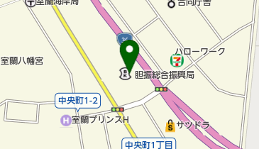 むろらん広域センタービル トイレの地図画像