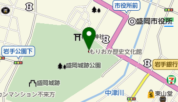 もりおか歴史文化館 トイレの地図画像