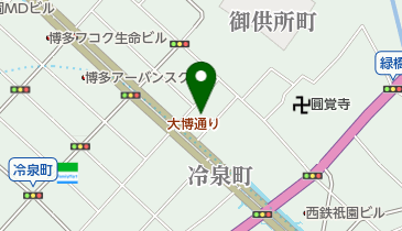 大博通りビジネスセンター トイレの地図画像